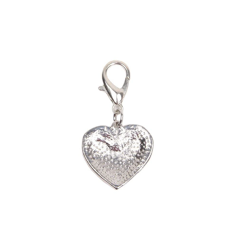 Dog Cat Rhinestones Love Charm Pendant Jewelry Pet Puppy Necklace Collar Accessory Pink - PawsPlanet Australia