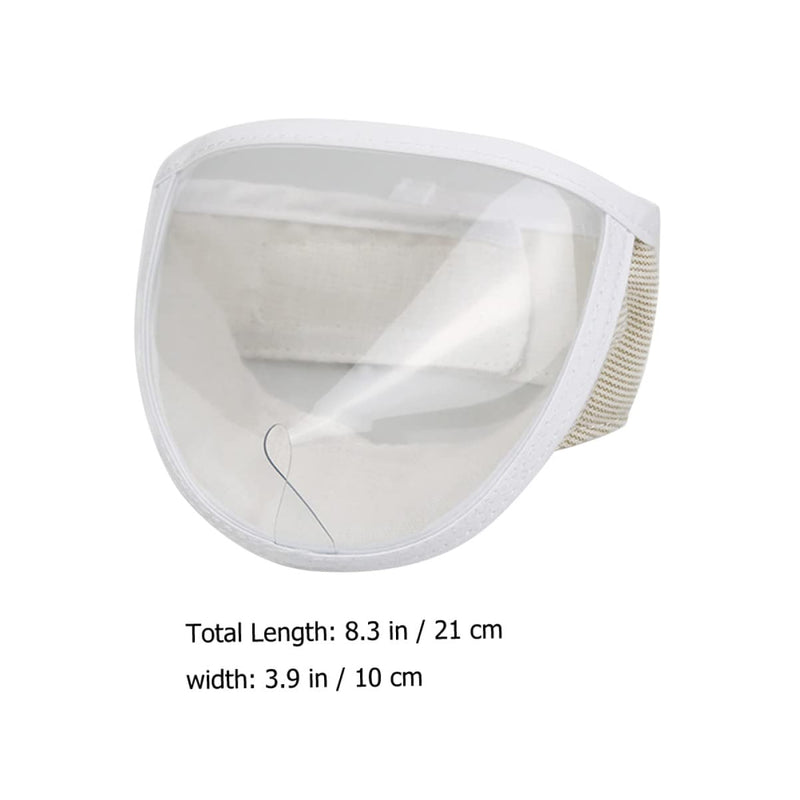 2pcs to Grooming Cover - Licking Biting Accessory Nail Guard Cat Cleaning Trimming Portable Adjustable Breathable Mask Pet Face Bathing Kitten Transparent Head - PawsPlanet Australia