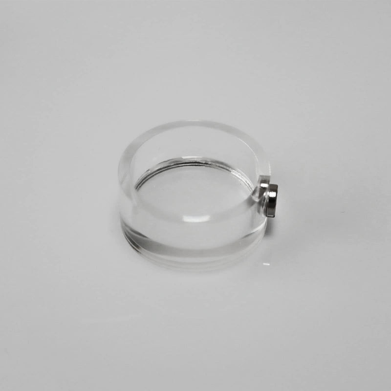 2Pcs Jumping Spider Feeding Dish, Magnetic Tiny Food Dishes Water Dish for Jumping Spider, Tarantula and Other Small Pets,Transparent - PawsPlanet Australia