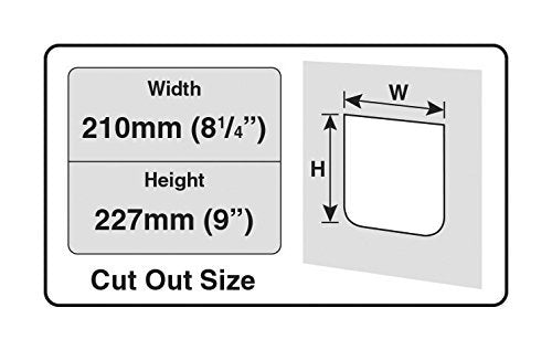 Cat Mate 4-Way-Locking Large Cat Flap (221) - Secure Lockable Door for Large Cats and Small Dogs, Easy to Install and Use, for UPVC/Metal, Wall and Wood, Brown - PawsPlanet Australia