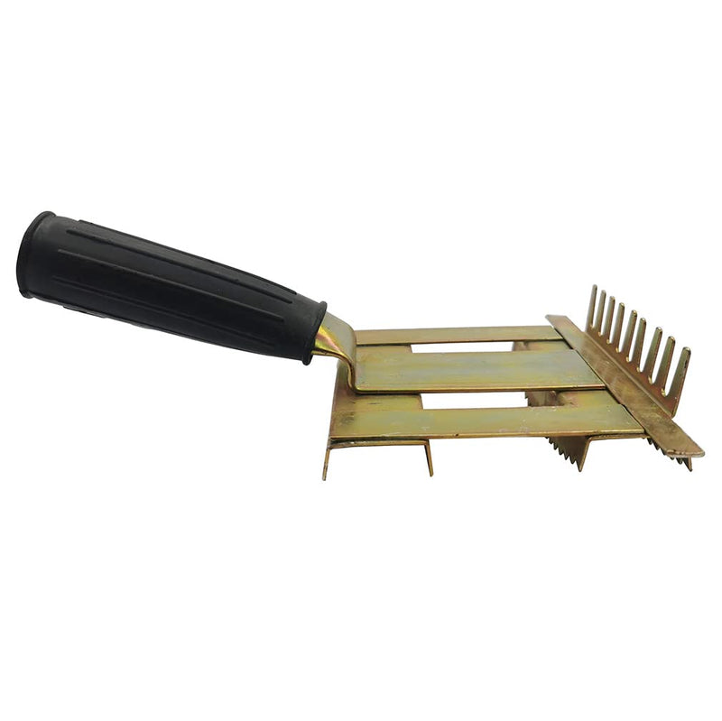 Livestock Shedding Comb Cattle Grooming Combs Metal Livestock Brush Tools Cow Cattle Brush Bull Hair Brush Grooming for Horse, Cattle,Sheep (Gold), 7.87 X 5.5 - PawsPlanet Australia