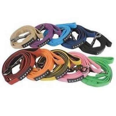 PUPPIA Two Tone Dog Lead Strong Durable Comfortable Grip Walking Training Leash for Small & Medium Dog, Pink, Large - PawsPlanet Australia