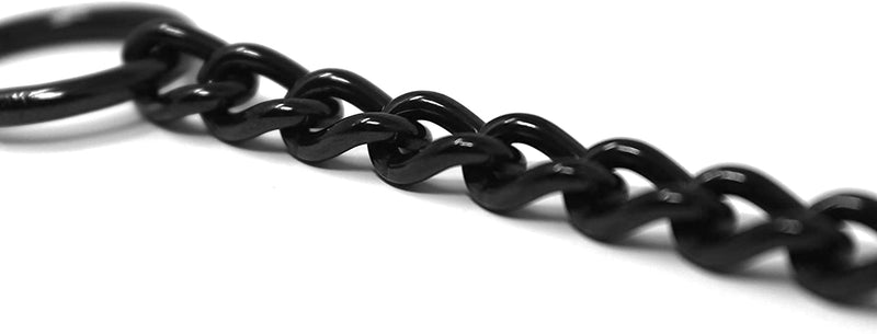 Herm Sprenger Black Stainless Steel Choke Dog Training Collar No-Pull Slip Chain for Small Medium Large Dogs for Easy Control Show Chain Collar Made in Germany 2.5mm 22in (55cm) - PawsPlanet Australia