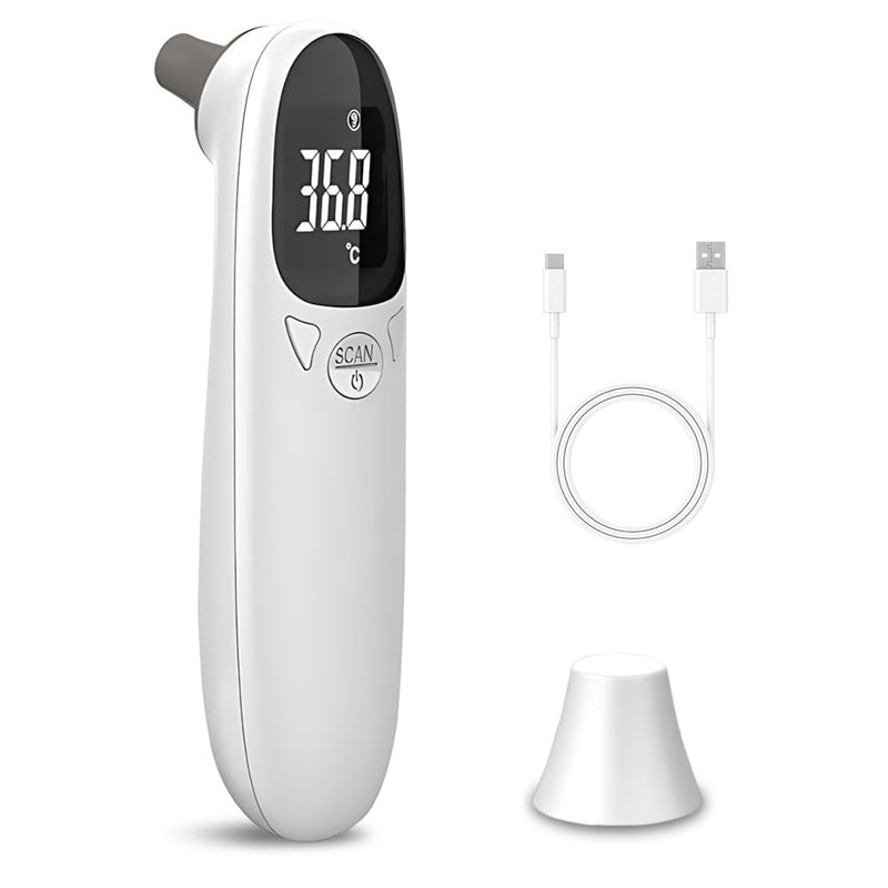 Digital ear thermometer for dogs with LED display, thermometer for dogs, cats and other animals, fast and accurate