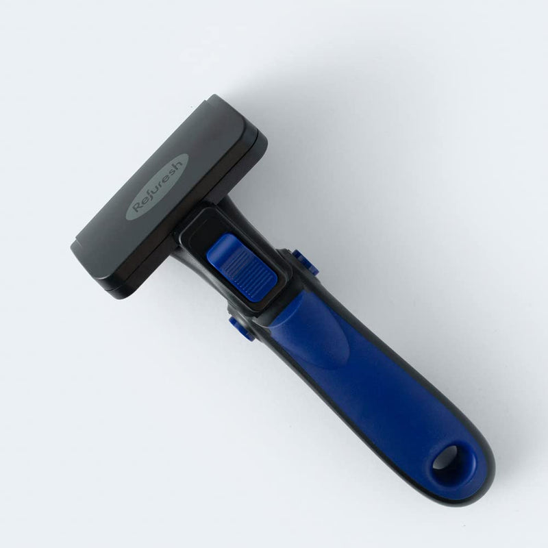 medium, blue Deshedding Brush for Long Hair Dogs, Cats & Pets - Lightweight Brush for Shedding & Grooming - Deshedder Supplies Medium - PawsPlanet Australia