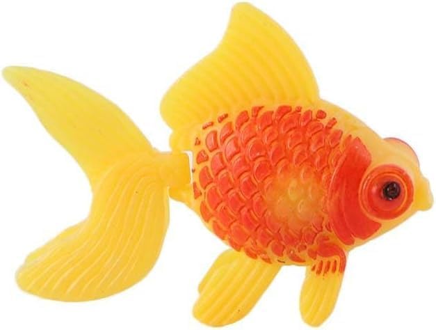 3Pcs Artificial Gold Fish for Aquarium Freshwater Saltwater for Tank Decorations Moving Plastic Small Fish Aquarium Gravel Sand Decorations - PawsPlanet Australia