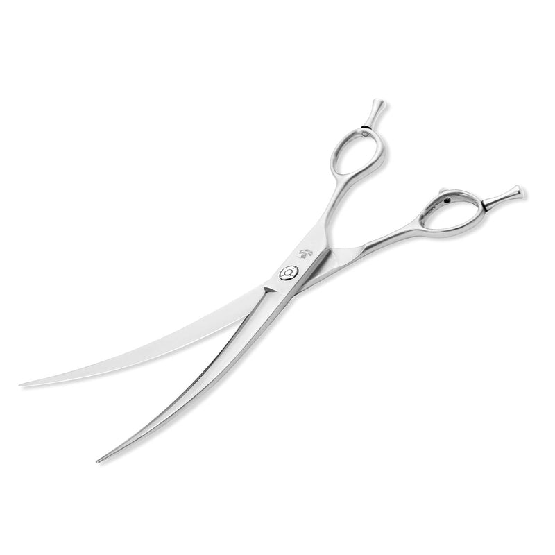 Dog Grooming Scissors, 8.0" Shears, Curved Scissors for Pet Hair Trimming. Matte Deluxe Dog Shears 8 Inch Curved - PawsPlanet Australia