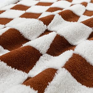 Waterproof Blanket for Dog Puppy Cat, Cute Checkered Pattern Dog Blanket for Bed Couch Sofa, Washable Double Sided Pet Blankets for Couch Protection, 28"x39", Brown Brown Checkered 28x39 inch/S - PawsPlanet Australia