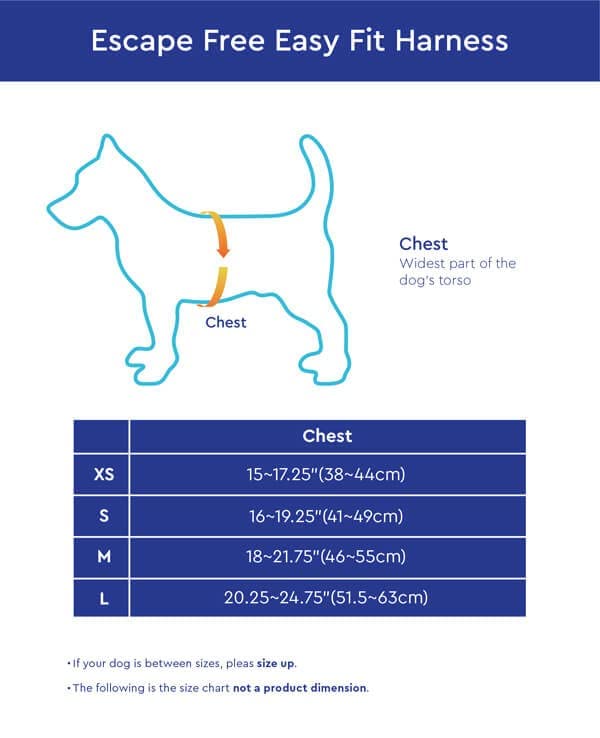 Gooby Escape Free Easy Fit Harness - Blue, Small - No Pull Step-in Patented Dog Harness with Quick Release Buckle for Small to Medium Dogs Small chest (16~19.25")