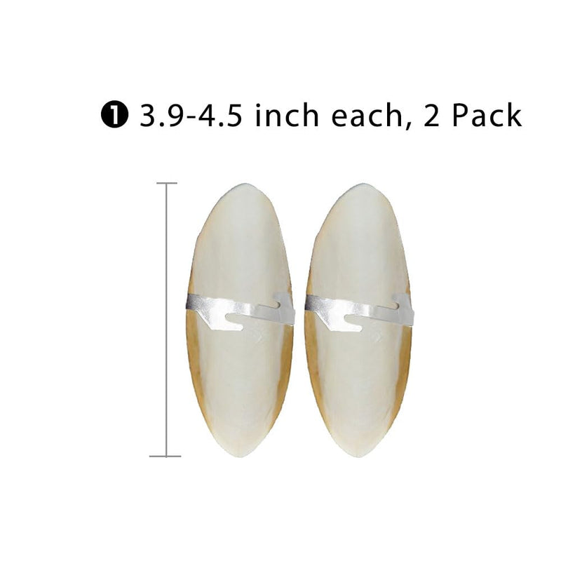 Natural Cuttlebone for Birds Parakeets Canaries Cockatiels Small Conures Mynahs Toucans African Greys All Parrots Snails Totoise, with Holder for Bird Cage (3.9-4.5",2PCS) 4-5 Inch (Pack of 2) - PawsPlanet Australia