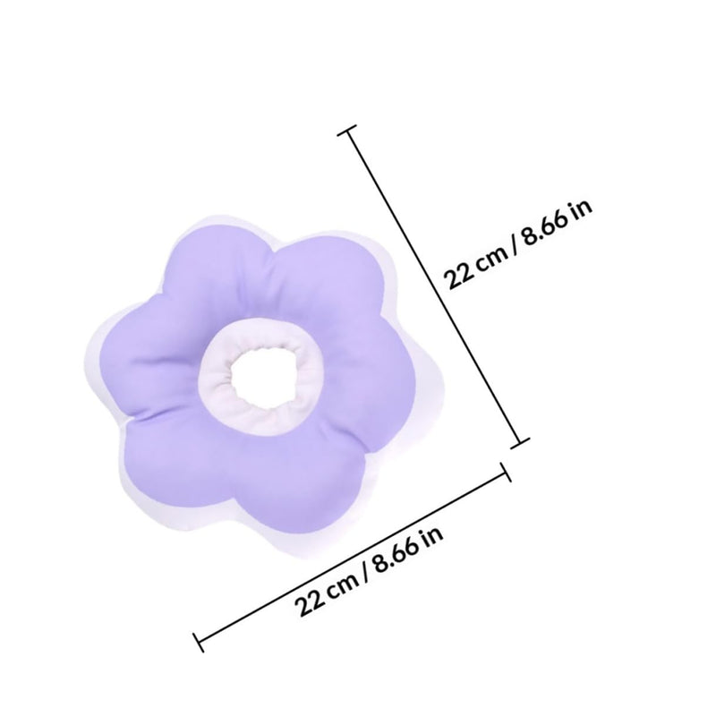 TOPBATHY Soft cat collar made of PP cotton. Promotes wound healing. Tear-resistant. Violet pet accessory. Simple protective collar for cats after surgery.