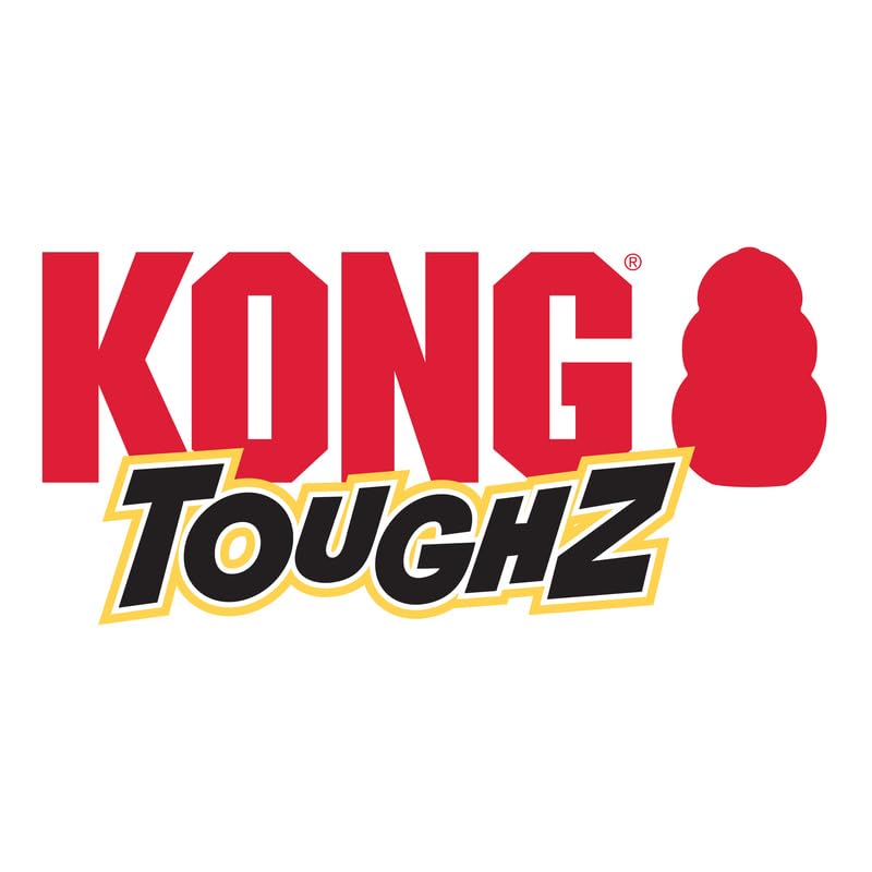 KONG Toughz Durable Plush Dog Toy - Long-Lasting Soft Chew Toy for Aggressive Chewers, Safe & Interactive for Dogs (Pup) Pup