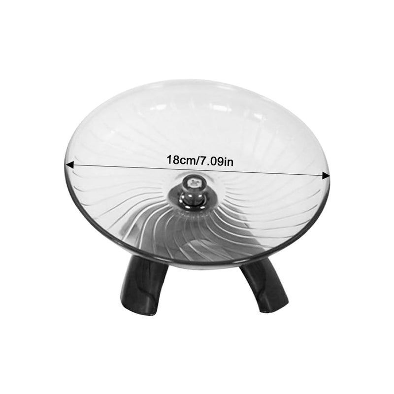Kakalote Hamster Wheel, Hermit Crab Climbing Toys Silent Running Exercise Wheel, Small Animal Exercise Wheels Hermit Crabs Wheel for Hamsters, Gerbils, Hermit Crab Small Cage grey:18cm - PawsPlanet Australia