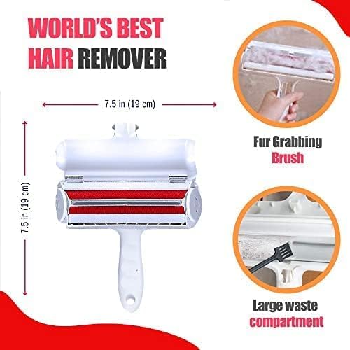 Pet Hair Remover - Dog & Cat lint roller with Self-Cleaning Base - Efficient Animal Hair Removal Tool Cat Dog Hair Remover for Couch Furniture Car Seat Carpet and Bedding - PawsPlanet Australia