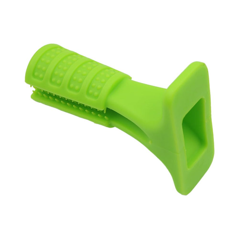 Durable Dog Toothbrush for Small Medium Dogs,Teeth Cleaning Chew Stick, Dog to-ys,Puppy Dental Care Brush Puppy Dog Birthday Gifts - Green