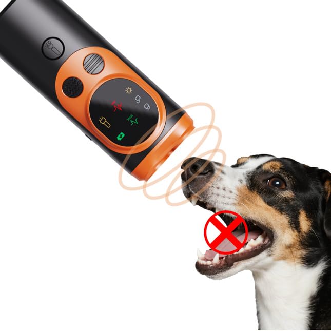 Ultrasonic Dog Bark Deterrent Device – Anti-Barking Training Control System | 50 Ft Range, Adjustable Sensitivity, Safe Humane Sonic Dog Trainer for Indoor & Outdoor Use - PawsPlanet Australia