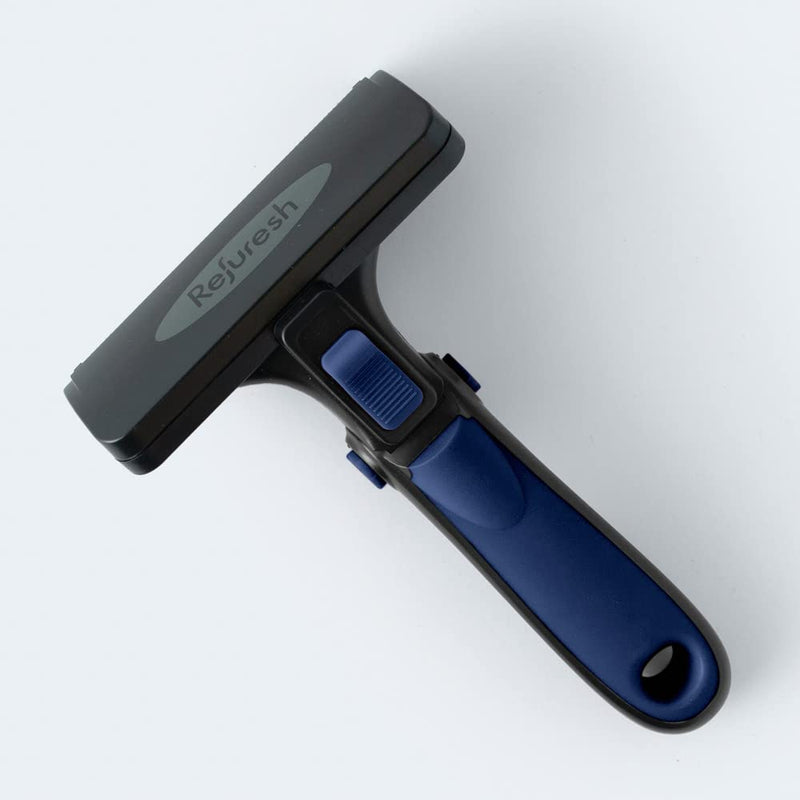 Deshedding Dog Brush for Long Hair (Large,Blue) – Gentle Deshedding tool for Dogs & Cats – Reduces shedding, without damaging topcoat. Removes Loose Fur & Dead Undercoat. Large blue - PawsPlanet Australia