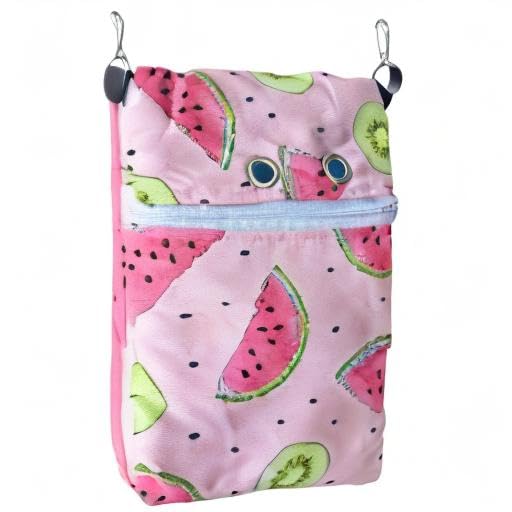 Waterproof composite Fabric Sugar Glider Bonding Carry Pouch Portable Small Animal Carrier Bag Small Animal Bonding Crossbody Strap for Hamster Rat Gerbil Other Small Pet Sleeping Bag With Vent (Pink) Pink - PawsPlanet Australia
