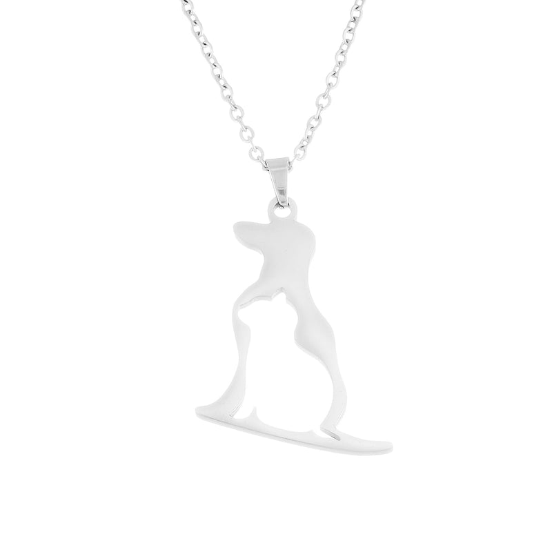 Cat and Dog Lovers Gifts Dog Lovers Necklace Pet Lovers Gifts for Women Cat and Dog Necklace - PawsPlanet Australia