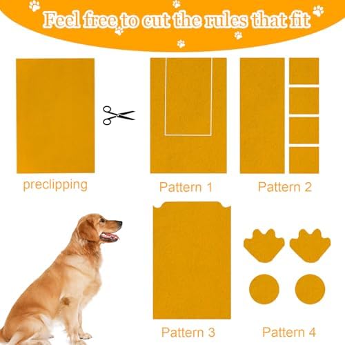 Dog Door Scratch Protector,Dog Nail File Board, Door Protector for Dog Scratching,self-Adhesive Instead of Emery Paper (13x9inch, Yellow) - PawsPlanet Australia