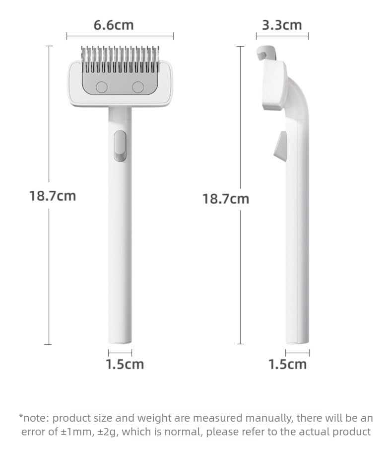 One-Click DeMatting Pet Comb for Small Dogs and Cats,Deshedding Brush, Quick Knot Remover with Stainless Steel Blade, Safe Rounded Edges, Effortless Hair Removal Grooming Tool - PawsPlanet Australia