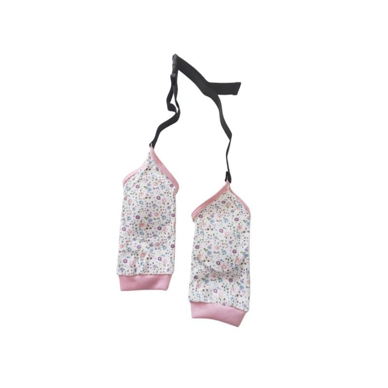 Dog Elbow Protector, Elbow Sleeves with Mesh Pad for Medium Large Dogs Prevent Licking Wound(Pink Flower,XL) Pink Flower XL-Length 11'' Knee Girth <9.4'' - PawsPlanet Australia