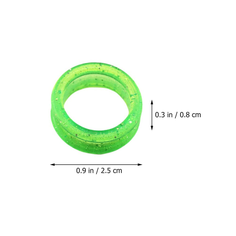 16pcs Silicone Finger Rings Grips Inserts Barber Hair Shears Finger Rings Grooming Shear Thumb Inserts Finger Protector Ring Hairdressing Pet Finger Rings