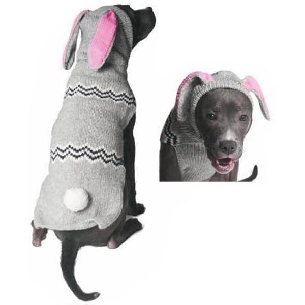 Chilly Dog Bunny Hoodie (Medium) Medium grey - PawsPlanet Australia