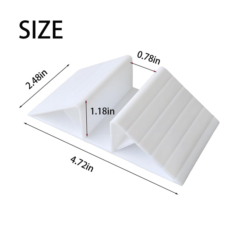 6-Piece Pet Gate Isolation Fence Support Feet, Plastic Triangle Reinforcement Fitting, Suitable for Configuration of Wooden Dog gate, Dog Fence (White) - PawsPlanet Australia
