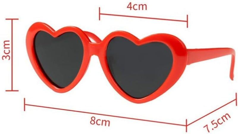 Pink Pet Heart Sunglasses Photos Props Cute Pet Dog Sunglasses Cat Glasses Sun Flower Glasses Pets Party Decor for Small Dogs Cat Accessories Cute Pet Dog Sunglasses purple - PawsPlanet Australia