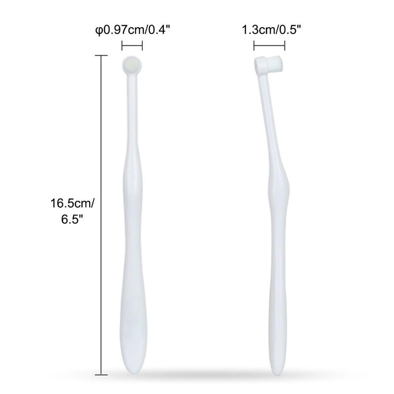 2PCS/3PCS Dog Toothbrush, Ultra Soft Pet Bristles for Sensitive Teeth and Gums Toothbrush for Dogs of Puppies Kittens Cats Small Breeds 3 Pieces.
