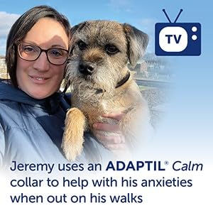 ADAPTIL Calm On-the-Go Collar, Helps Dogs Cope with Stress and Anxiety Related Behavioural Issues and Life Challenges Especially When Out and About - Small Dogs (Packing May Vary) Single - PawsPlanet Australia