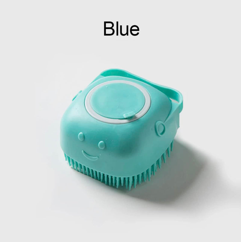 Silicone Massage Bath Brush for Pets (Blue) pink - PawsPlanet Australia