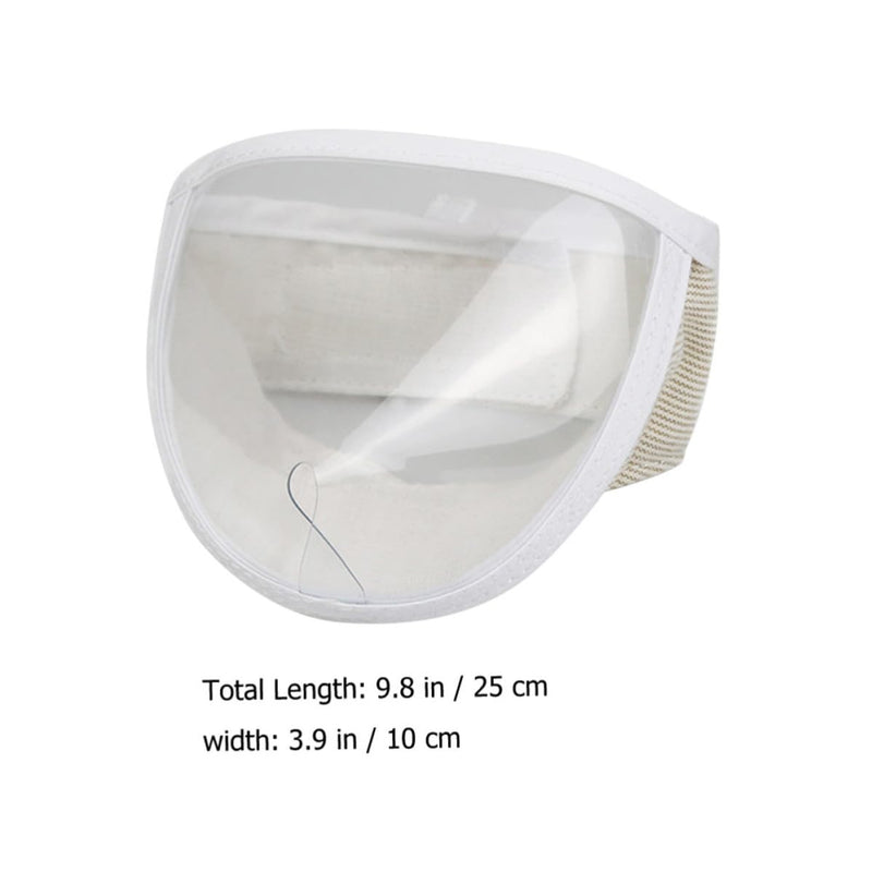 Transparent cat muzzle headgear, breathable, made of plastic, with a 20-25cm head circumference and easy to store, for the care of kittens and cats