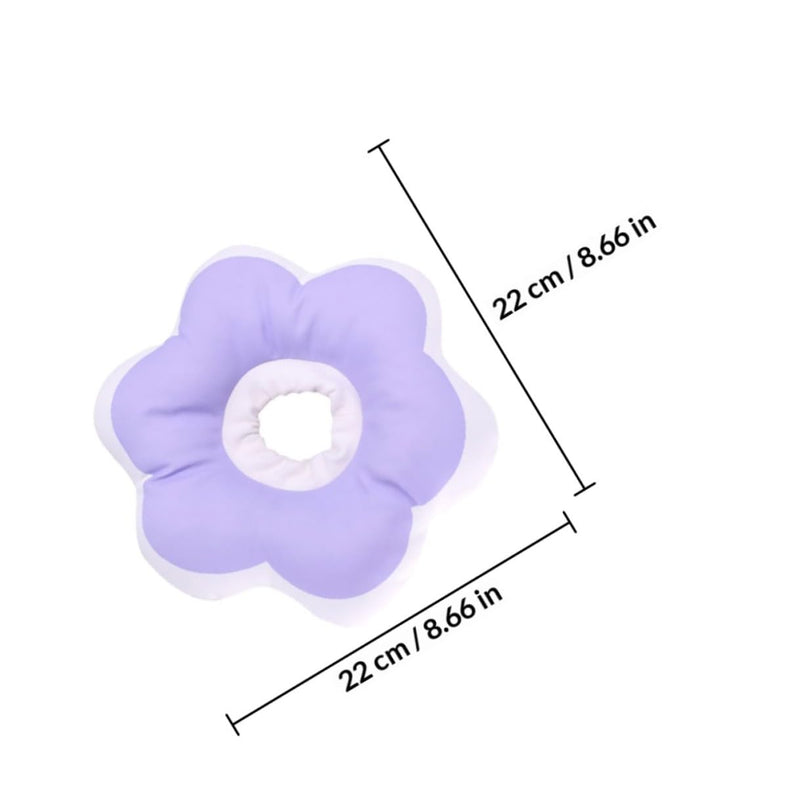Protective collar for cats made of PP cotton, violet. Prevents licking and biting. Promotes wound healing. Simple design. 1 piece. As a cat accessory for the healing phase.