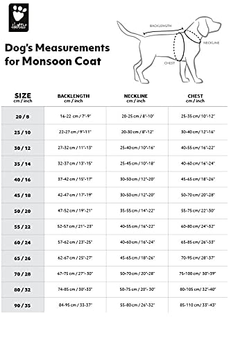 Hurtta Monsoon Coat ECO, Dog Raincoat, Rosehip, 14 in Red 14 Inch - PawsPlanet Australia
