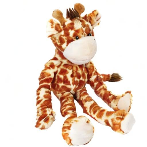 Multipet Swingin 19-Inch Large Plush Dog Toy with Extra Long Arms and Legs with Squeakers Giraffe 19"