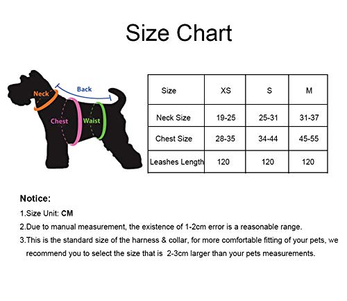 Bowtie Dog Collar & Harness & Lead Sets Comfortable Soft Puppy Collar Diamante with Harness and Leashes Set for Dog - Pink - S - PawsPlanet Australia
