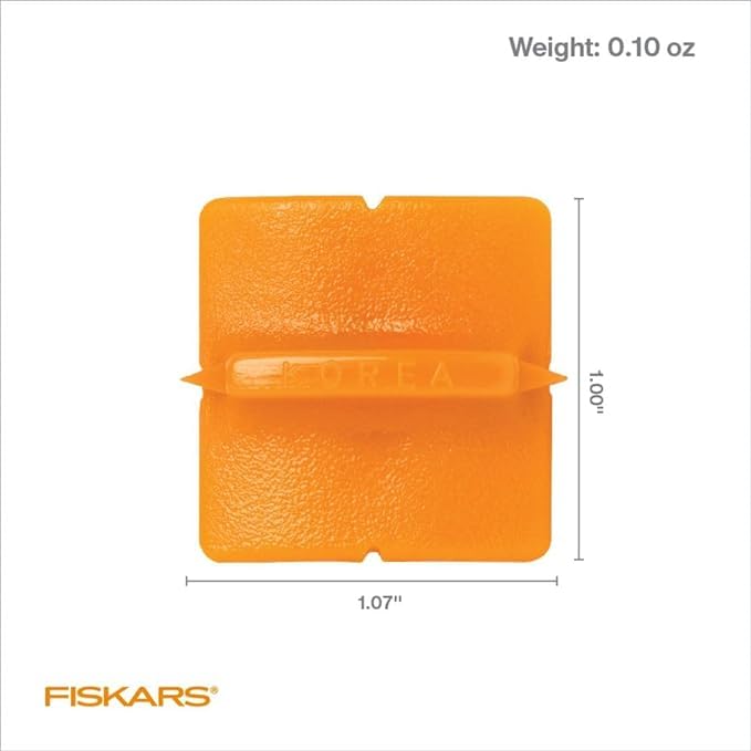 Fiskars Trimmer Replacement Blades, Precision-Ground Steel for Clean Cuts, Refill Carriage for 9" & 12" Personal Trimmers, Two Pack, Orange 2-Pack Style G - PawsPlanet Australia