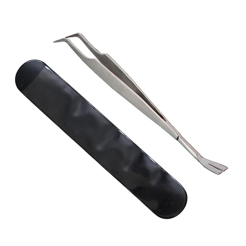 2 Pcs Stainless Steel Tick Tweezers Dual Tipped Tick Remover Tool First Aid Tweezers Tick Killer Tweezer for Human Dogs Cats - PawsPlanet Australia
