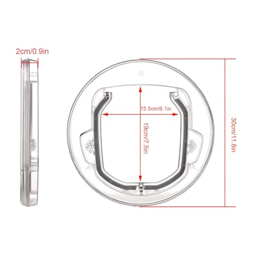 YOUTHINK Cat Flip Door, 4-Way Locking Cat Door Sliding Glass Door Cat Doors Enclosures & Steps Suitable for Small Pet Doors for Cats, Small Dogs and Puppies - PawsPlanet Australia