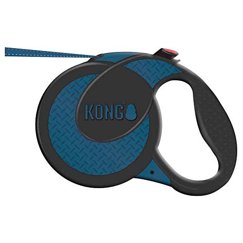 Alcott Kong Ultimate Retractable Dog Leash, Extra Large, Blue, 16' Long X-Large