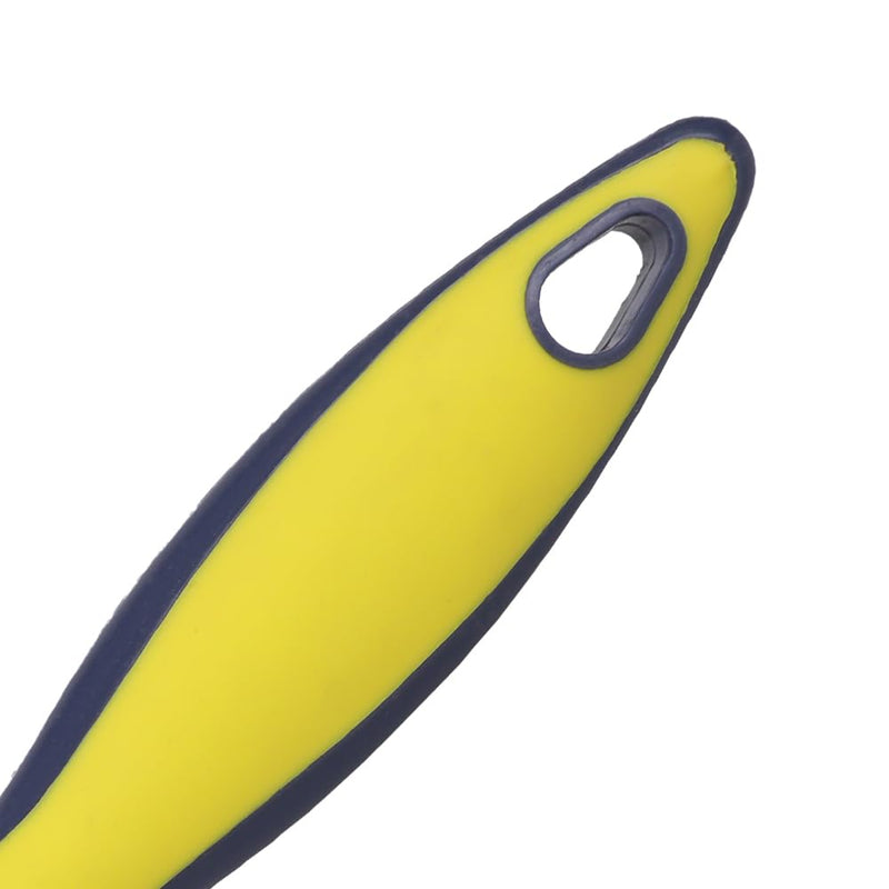 Rubber Pet Hair Removal Brush, Dogs Cats Hair Lint Remover Tool Massage Bath Comb Brush for Cleaning and Grooming (Yellow) Yellow - PawsPlanet Australia