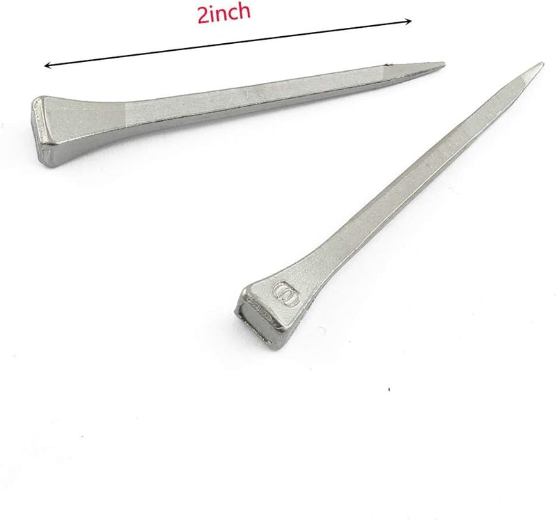 50pcs Steel 2 Inches E5 Horseshoe Nail Stainless Steel Horseshoe Tools for Horse Training Equestrian Sports E5/2" x50 - PawsPlanet Australia