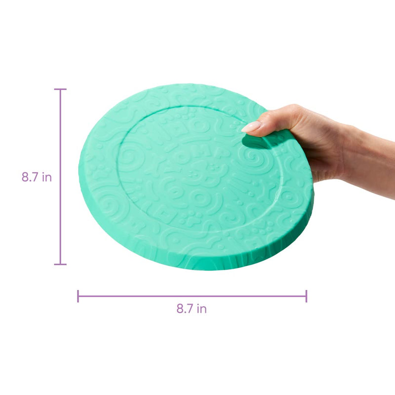 YOMP FetchFlyer Dog Flying Disc Toy - Interactive Outdoor Fetch Toy Designed for Safe Pet Play, Made from Textured & Non-Toxic Silicone - PawsPlanet Australia
