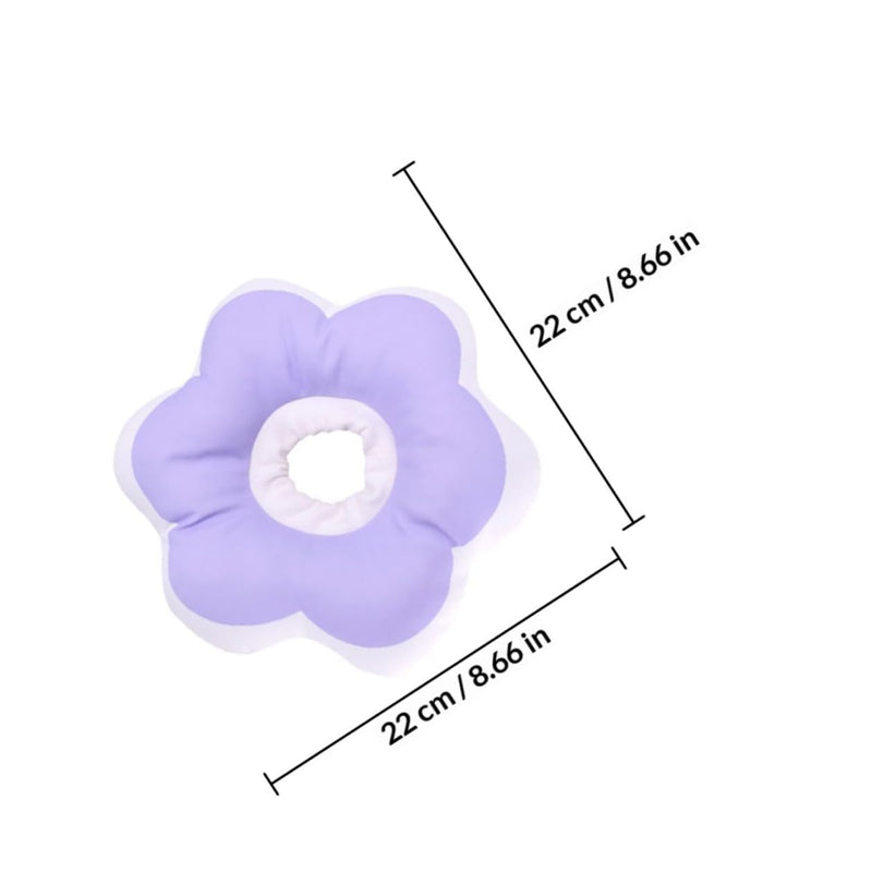 Cabilock Purple Cat Collar Made of PP Cotton Soft Adjustable Protective Collar for Wound Healing and Scratch Prevention for Pets with Simple Design