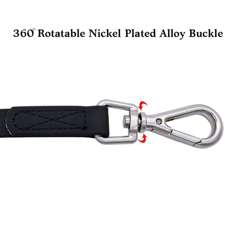 Waterproof Dog Training Leash 50FT 30FT 15FT 10FT 5FT Heavy Duty Recall Long Lead for Large Medium Small Dogs (30FT, Black) - PawsPlanet Australia