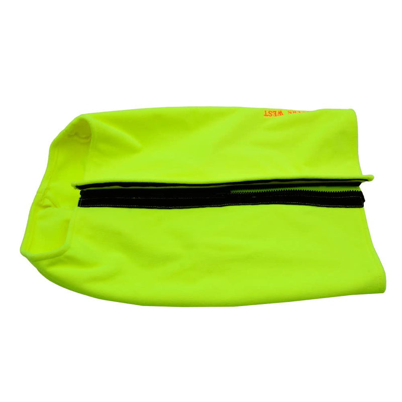 RIVERS WEST Waterproof Windproof Fleece Anti-Chafing Pointer Dog Vest, Safety Green, X-Large