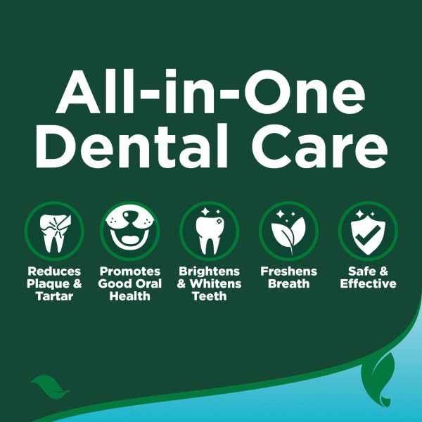 Vet's Best Dental Care Finger Wipes, Reduces Plaque & Freshens Breath, Teeth Cleaning for Dogs - 50 Disposable Wipes White