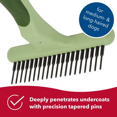 Coastal Pet Safari Dog De-Matting Comb and Undercoat Rake - Bundle for Matted Hair and Shedding Prevention - PawsPlanet Australia